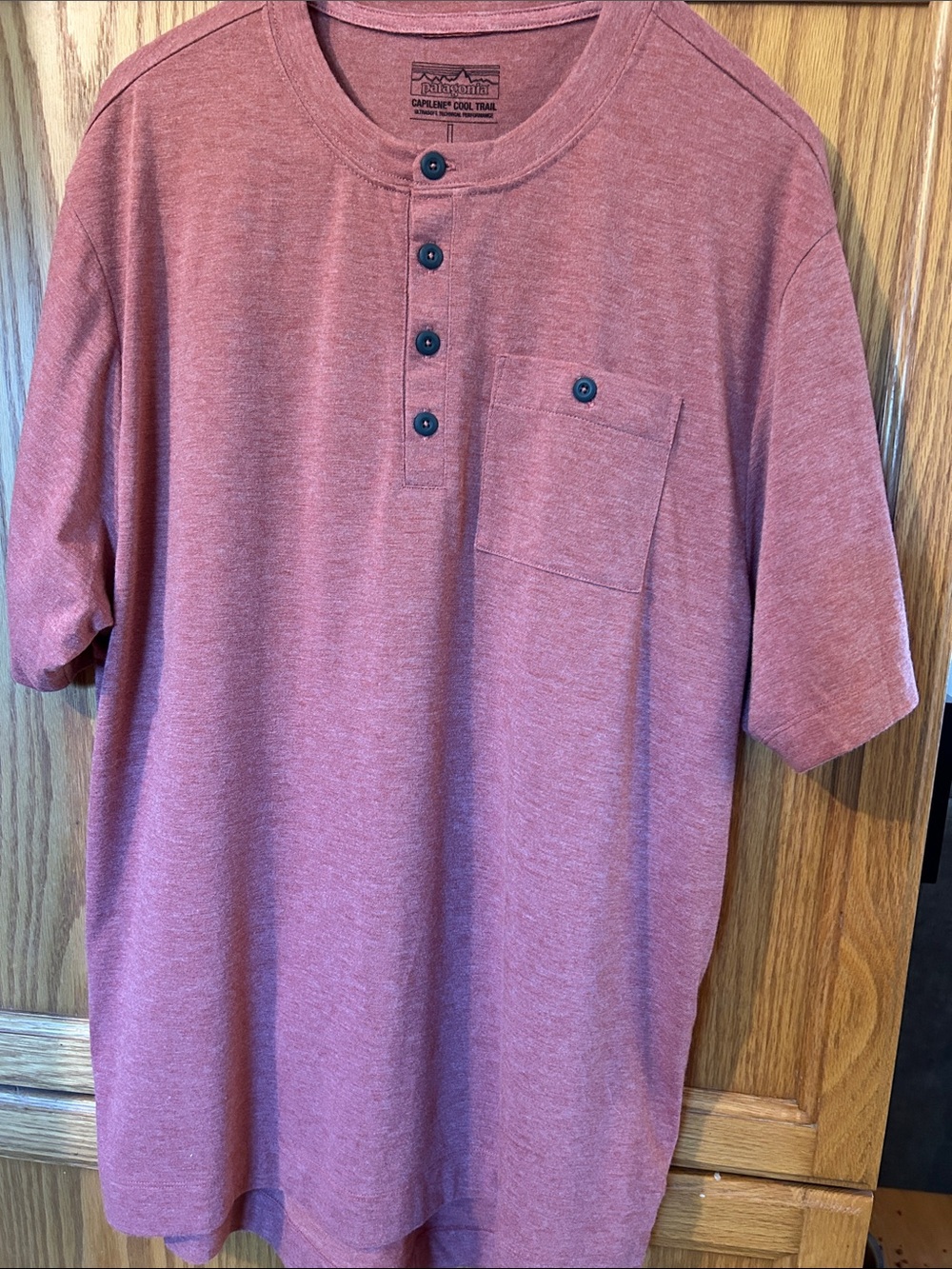 Patagonia Men’s Short-Sleeve Henley Pocket Tee - Rose